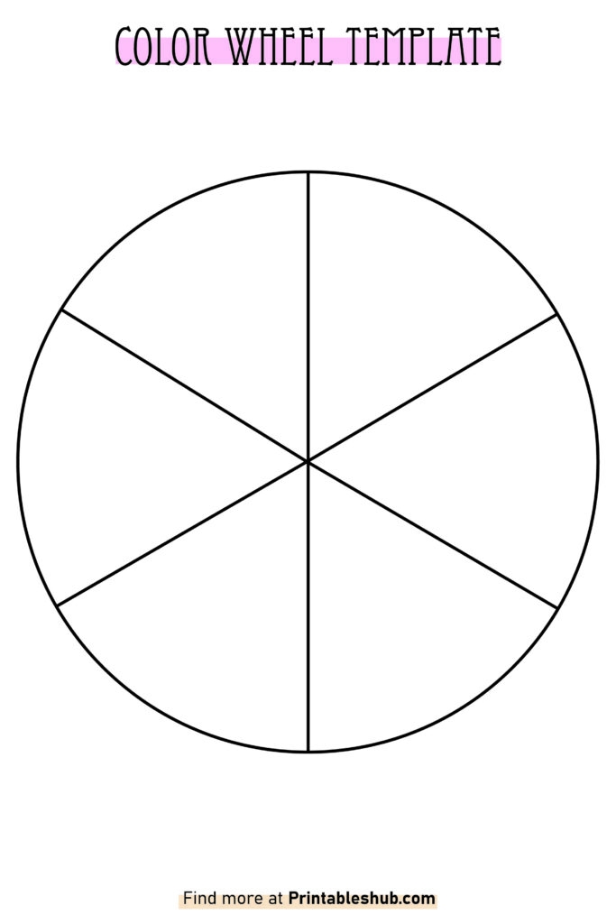 Printable Blank Color Wheel Templates Free PDF Included Printables Hub