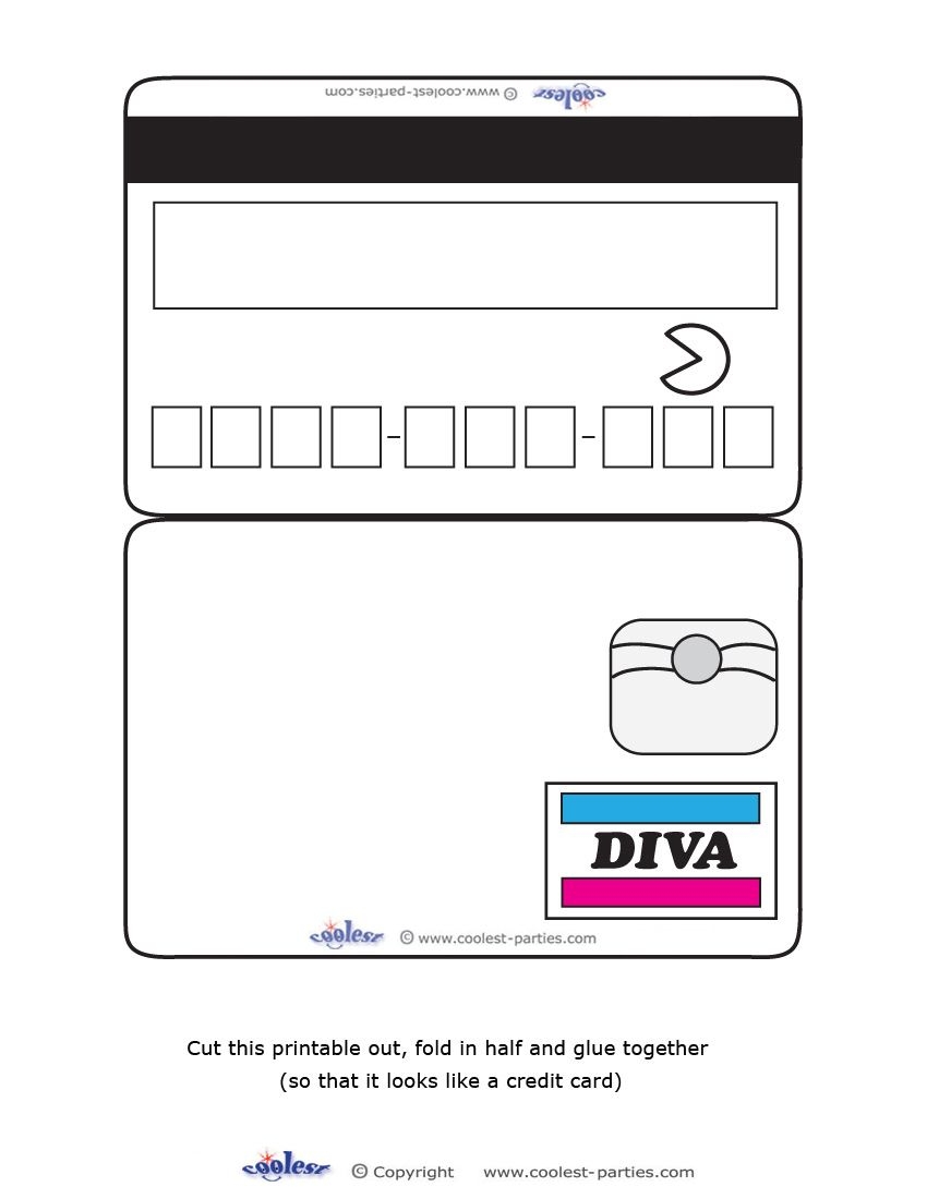 Blank Credit Card Templates