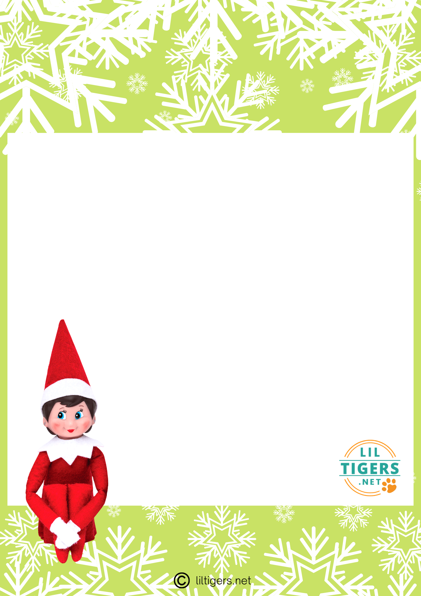 Printable Blank Elf On The Shelf Letter Template Printable Templates