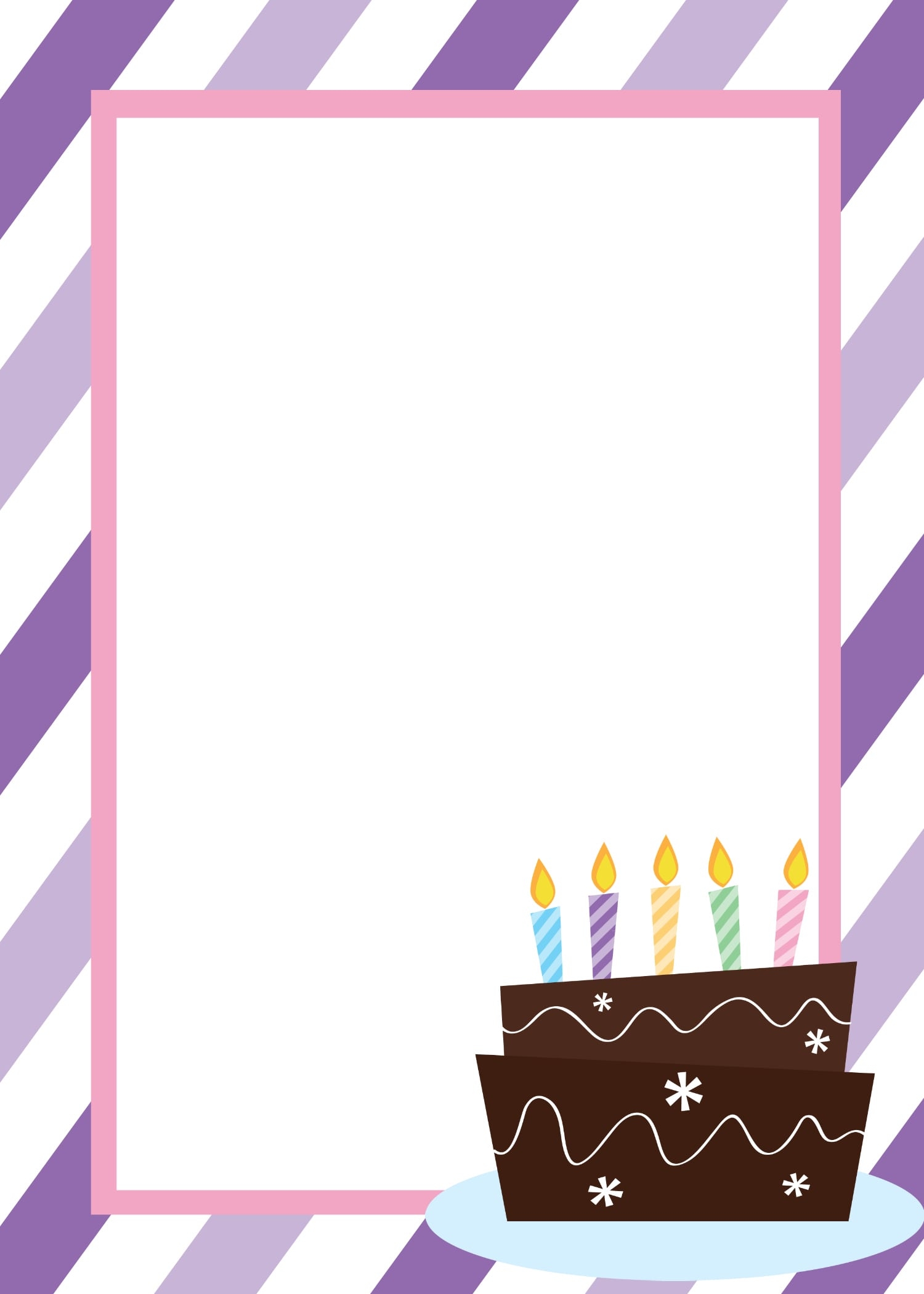 Printable Blank Invitation Template