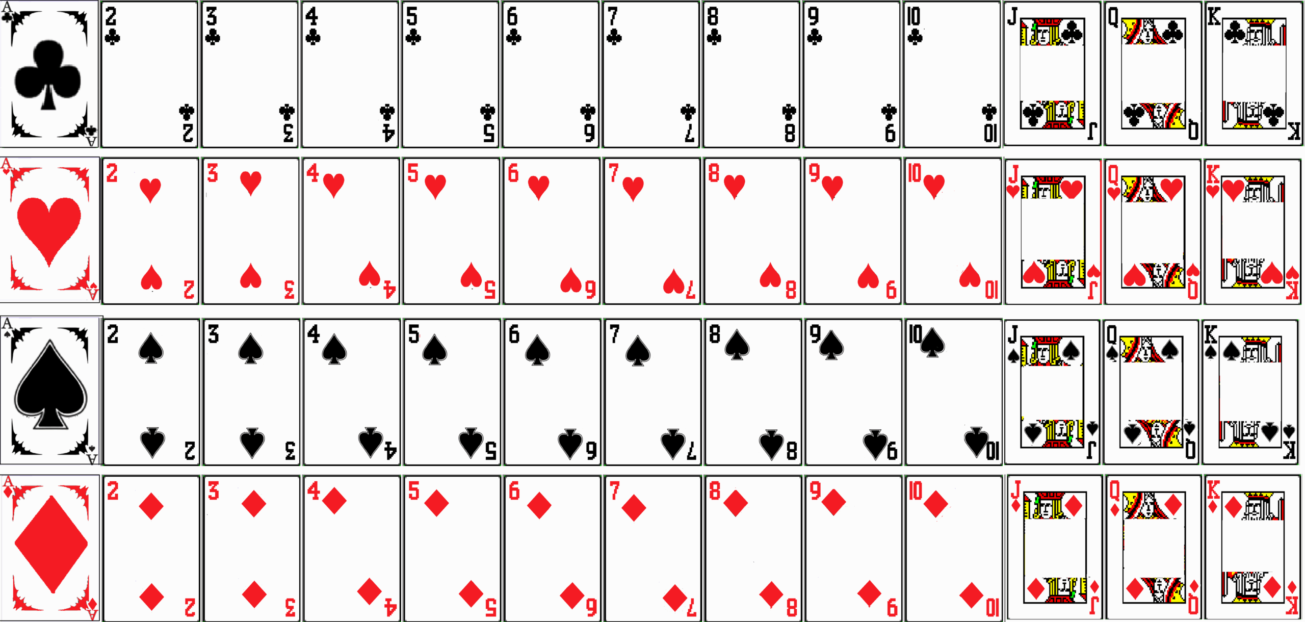Blank Playing Card Templates