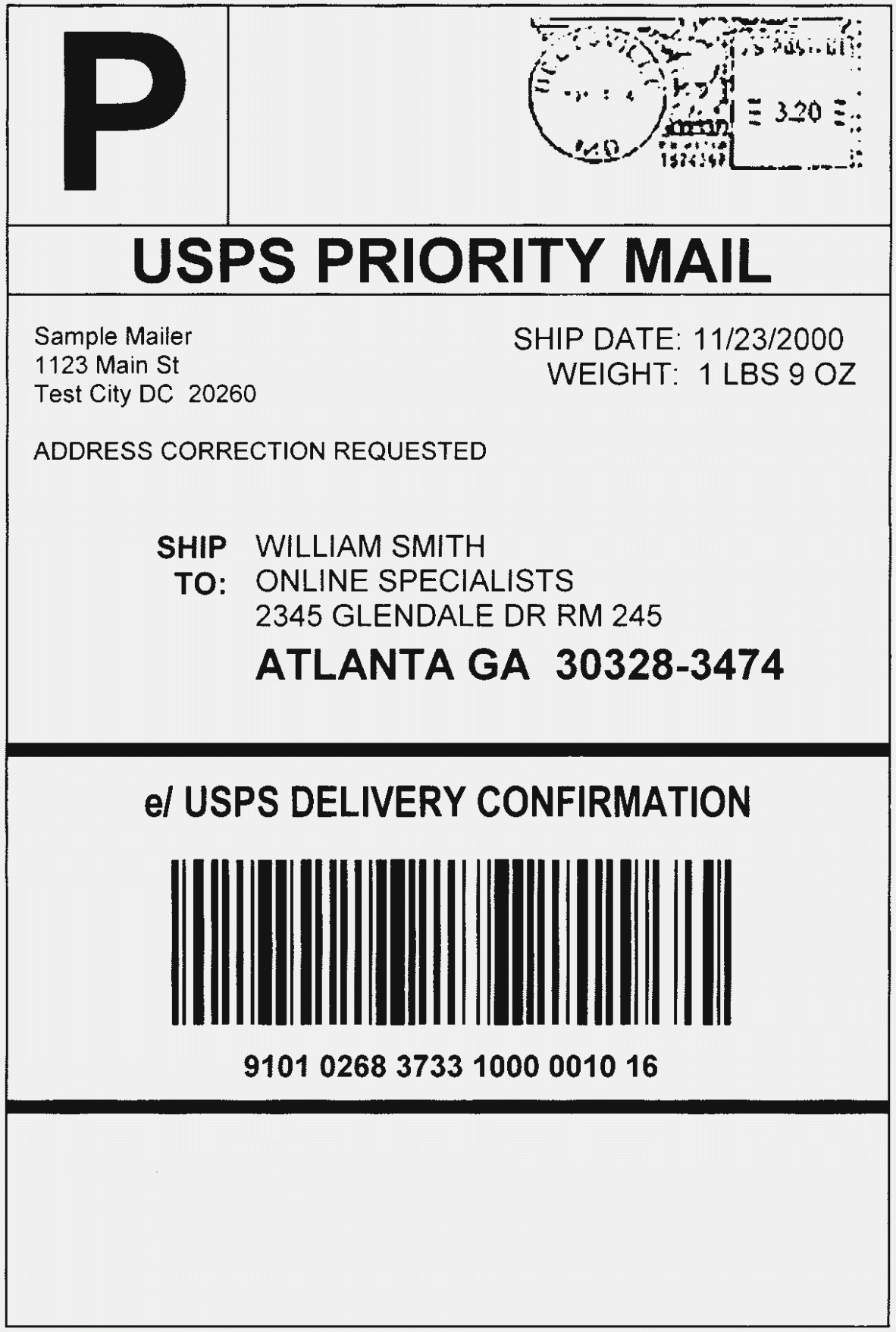 Printable Blank Usps Shipping Label Template Free Printable Templates
