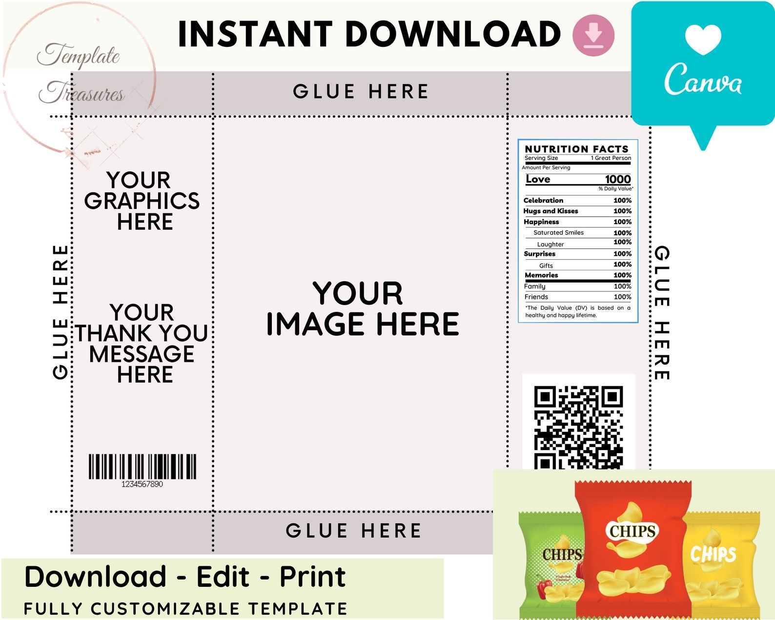 Printable Chip Bags