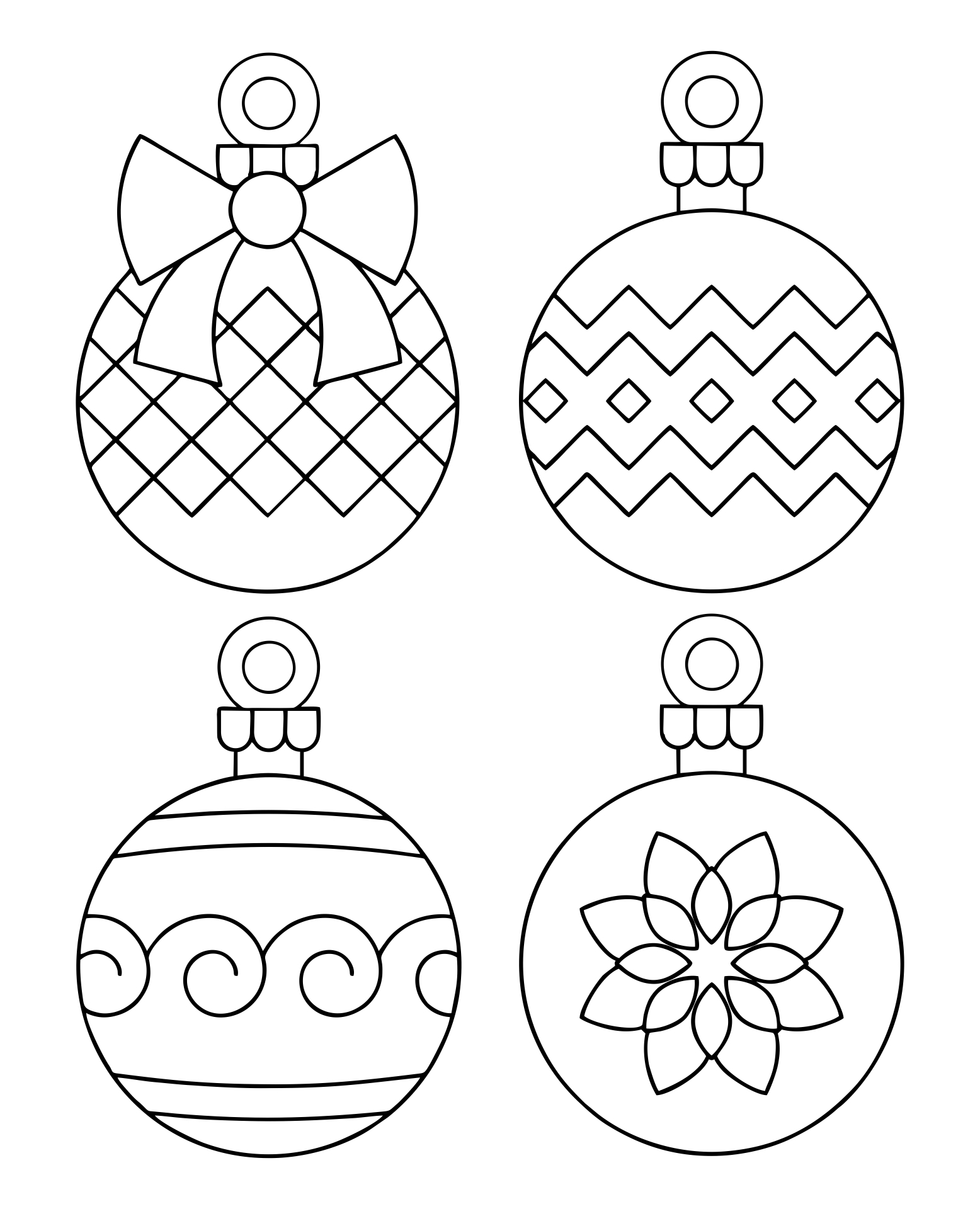 Blank Christmas Ornament Templates