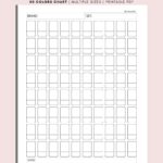 Printable Color Swatch Color Swatch Chart Color Swatch Template DIY