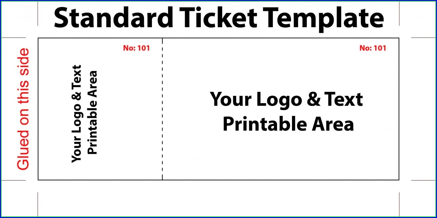 Printable Concert Ticket Editable Ticket Template Free Word Templates 2