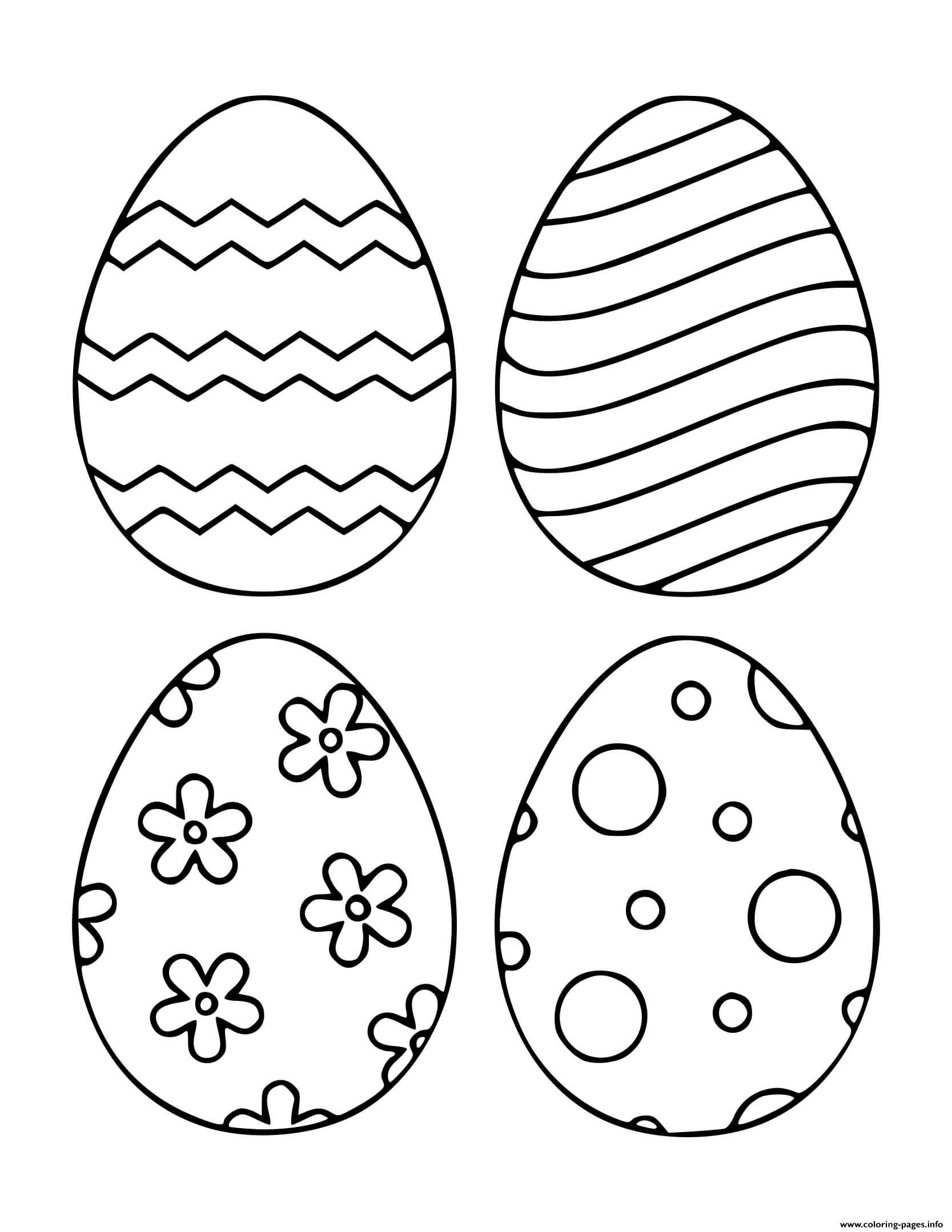 Easter Egg Blank Templates