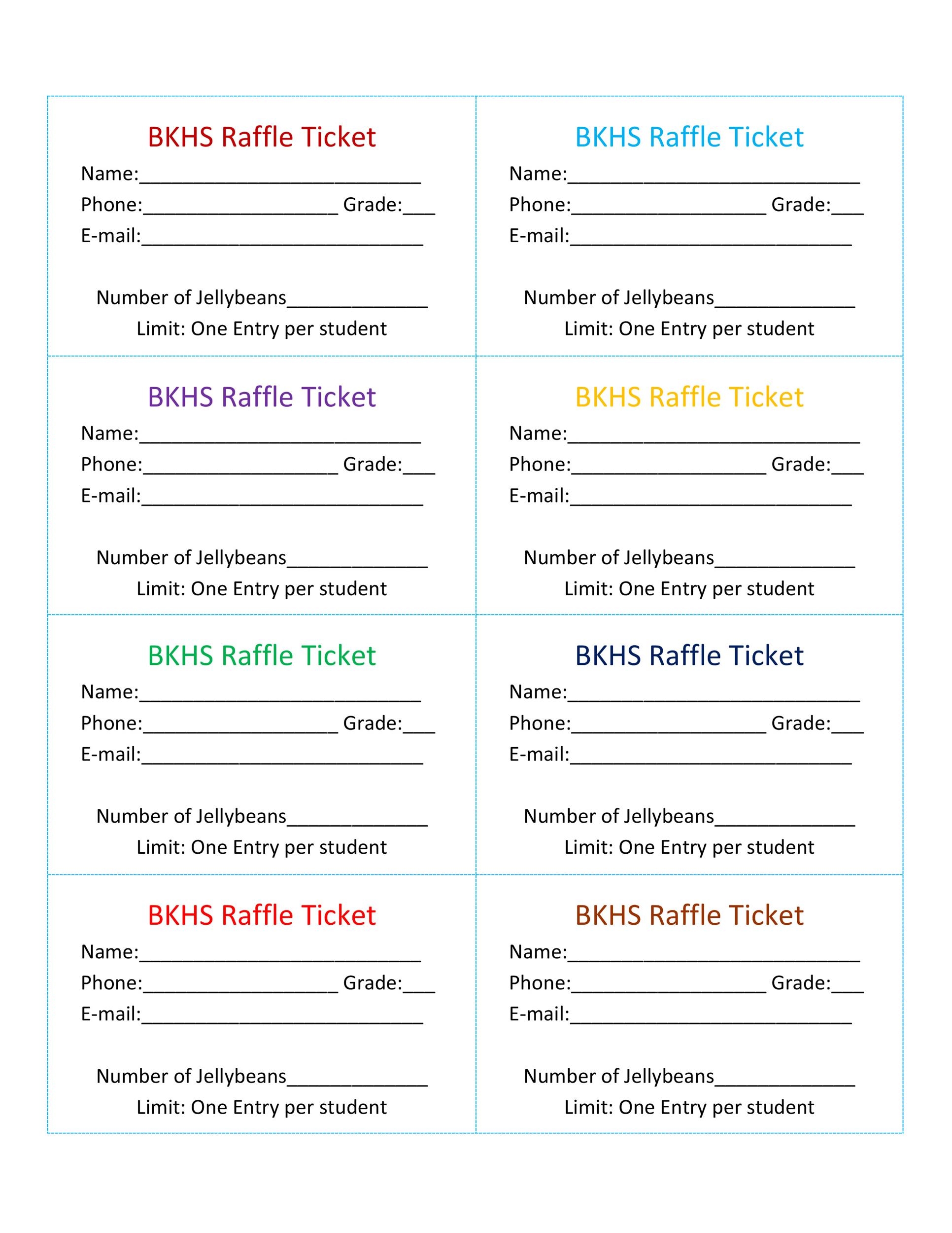 Printable Editable Raffle Ticket Template Printable Templates