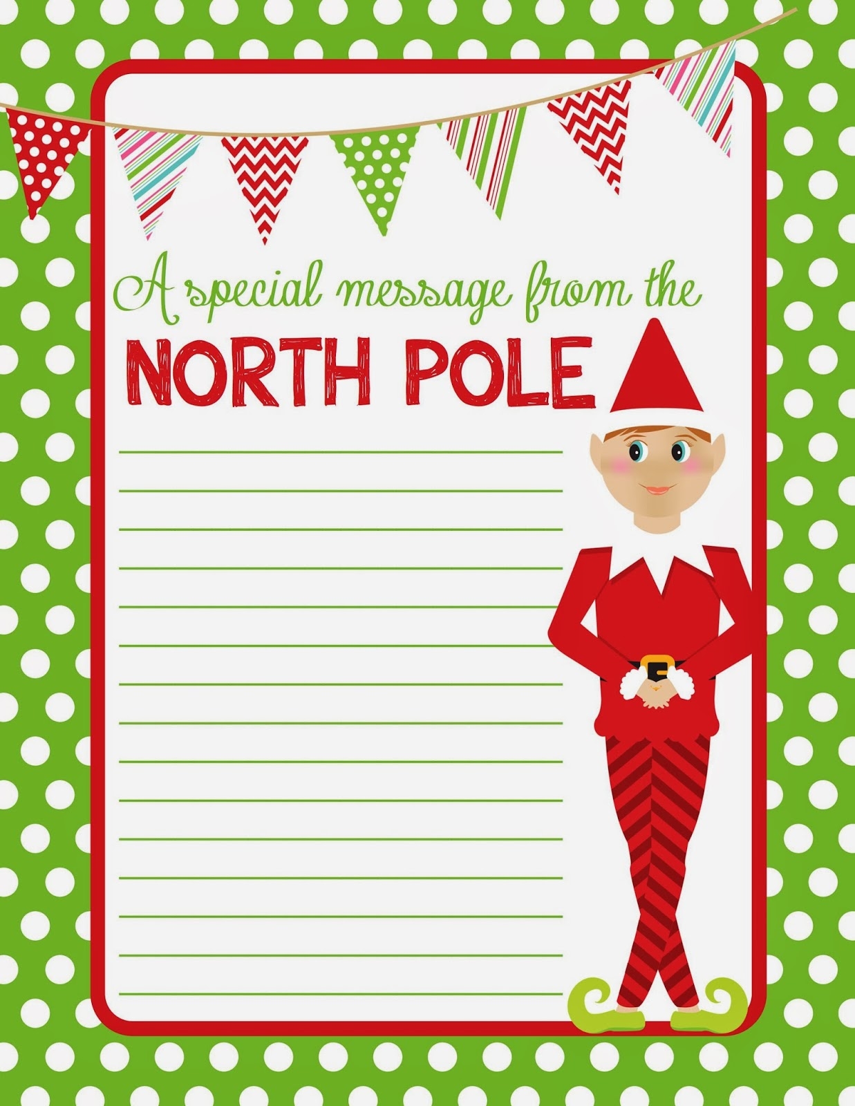 Elf On The Shelf Blank Letter Templates