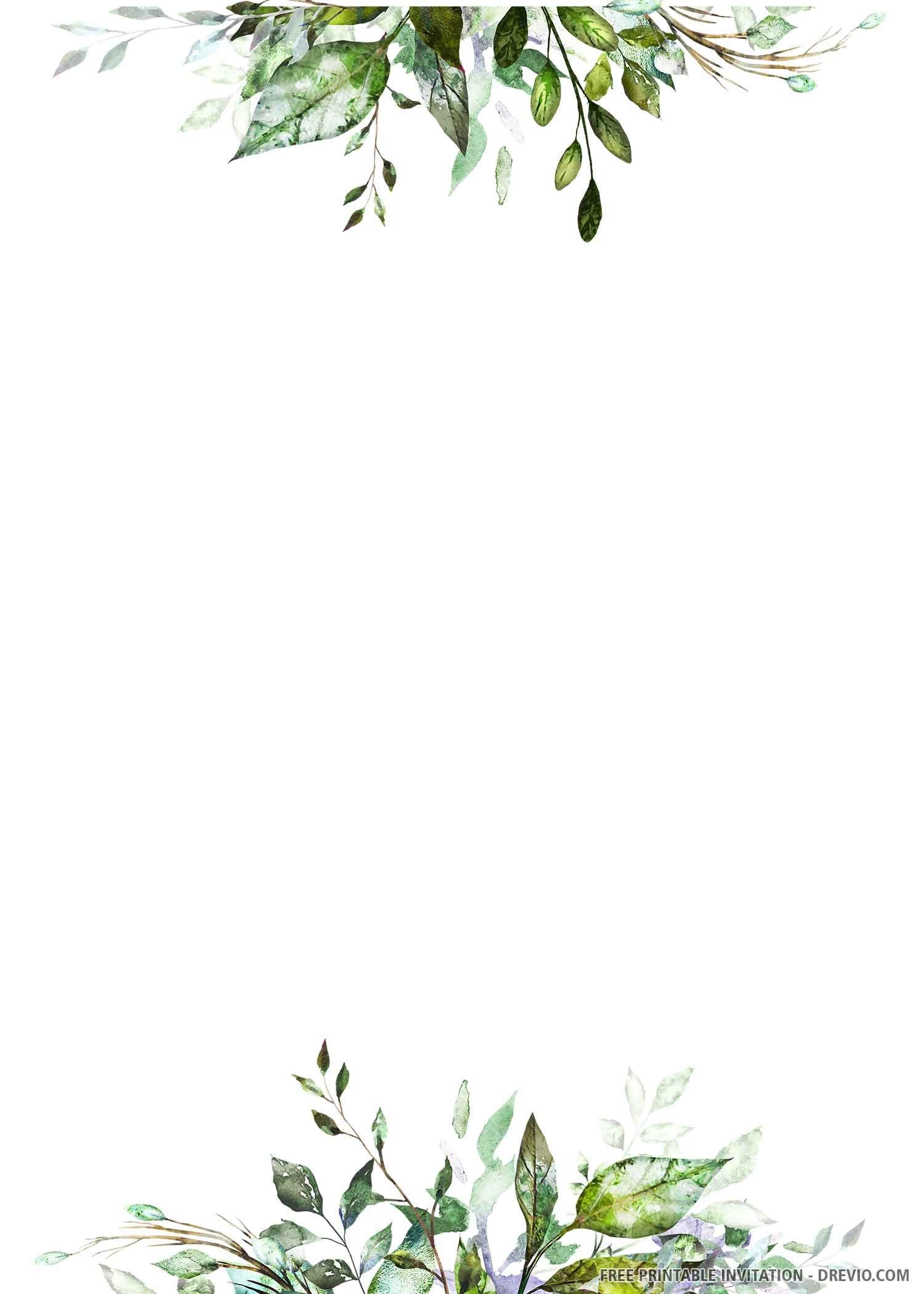 Printable Free Greenery Template Printable Word Searches