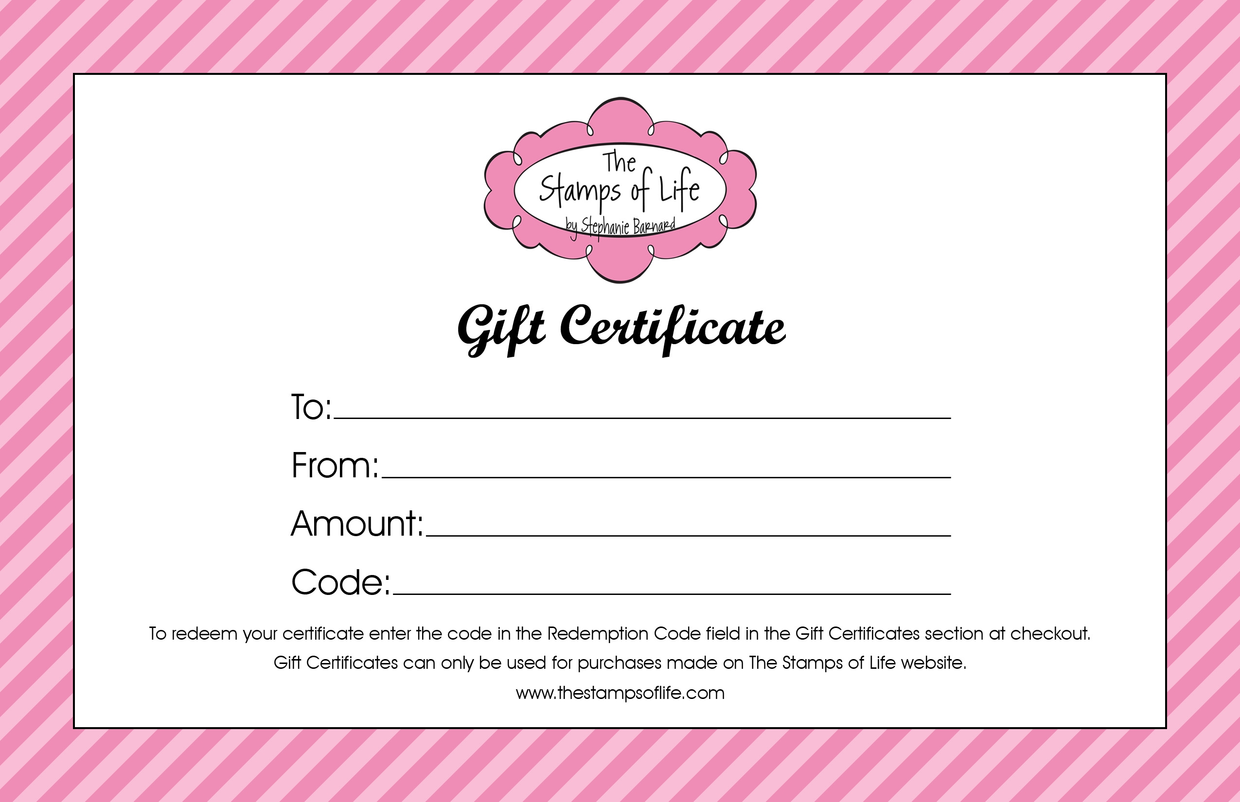 Blank Gift Certificate Templates Word