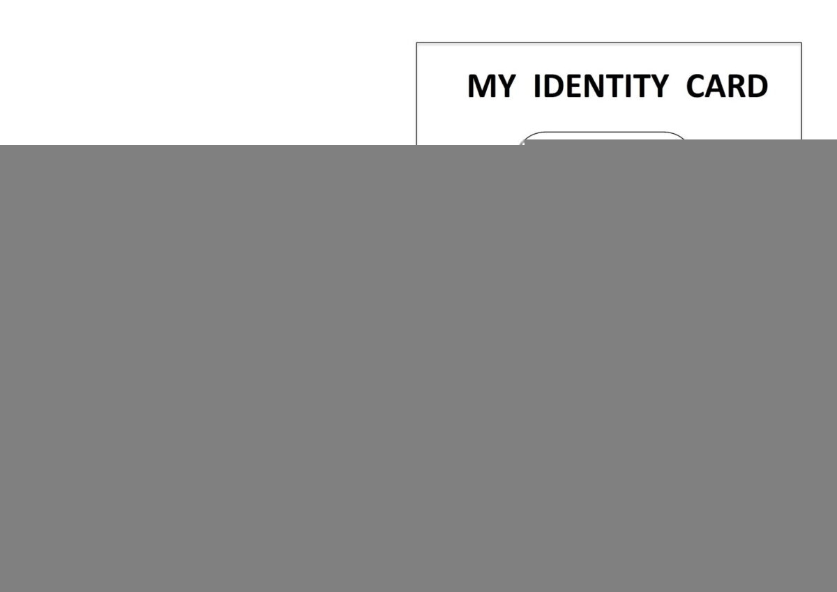 Blank Identification Card Templates