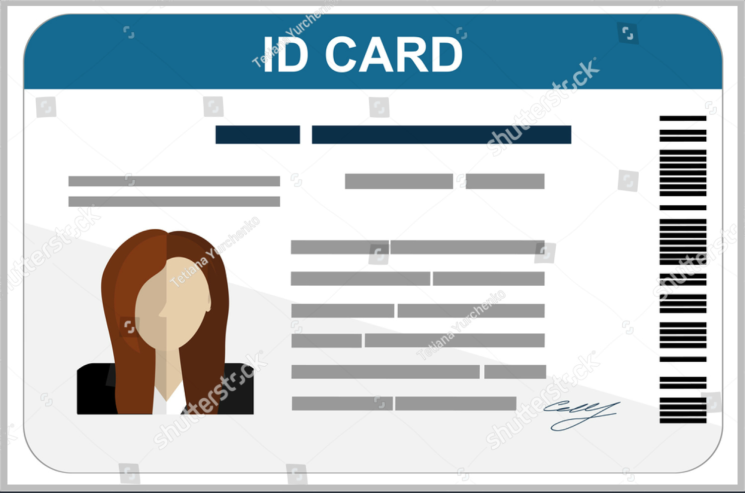 Printable Identification Card
