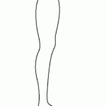 Printable Leg Template Body Template Tattoo Templates Body Outline