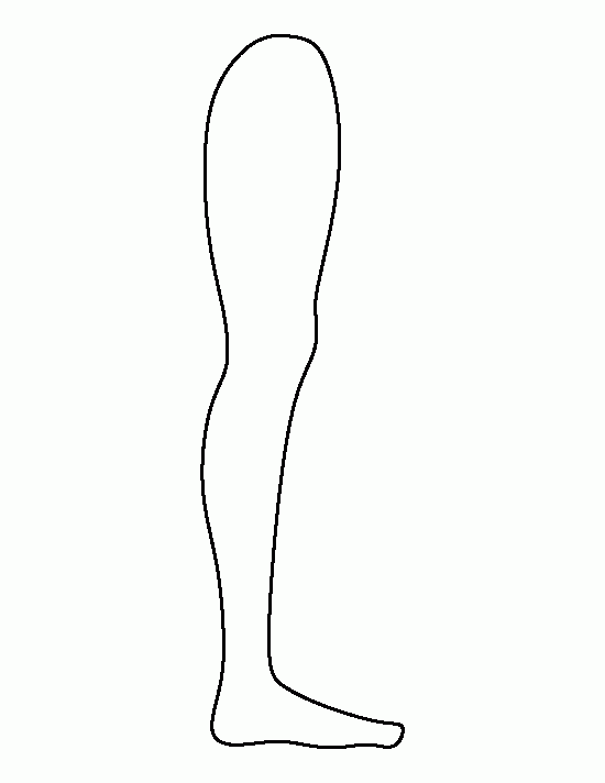 Printable Leg Template Body Template Tattoo Templates Body Outline