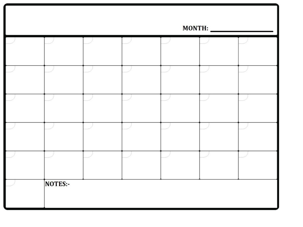 Printable Monthly Planner Template Available In Pdf And Jpg Browse