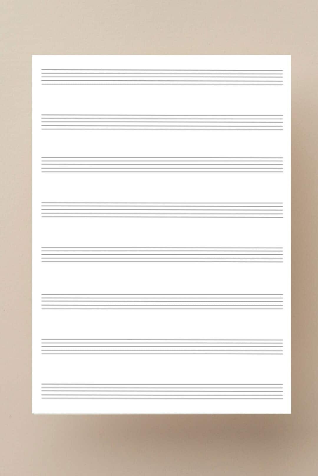 Printable Music Sheet Blank Music Sheet A4 Blank Music Paper