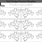 Printable Nail Art Printable Nail Art Practice Sheet Stiletto Nails