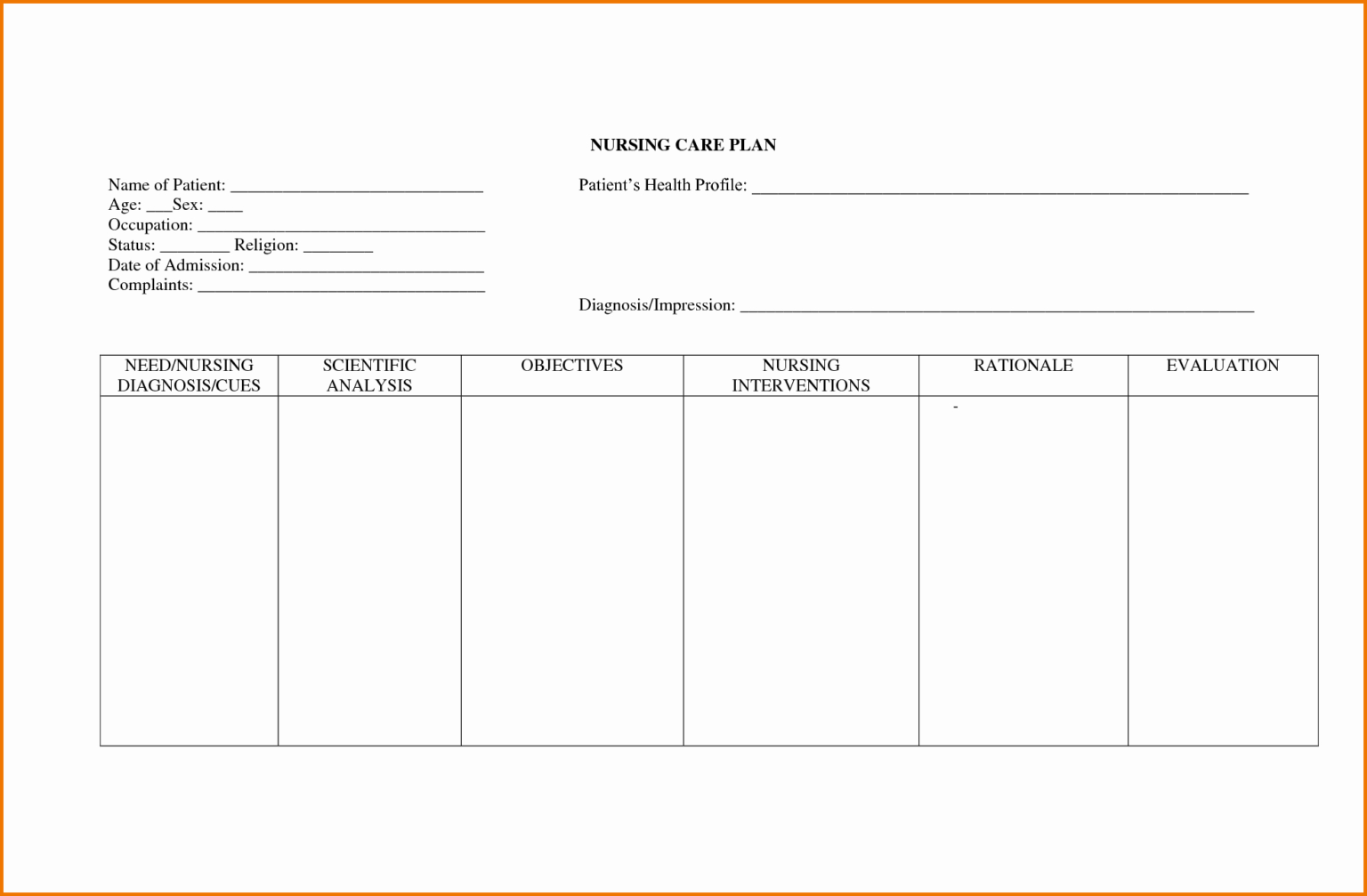 Printable Nursing Study Template Printable World Holiday