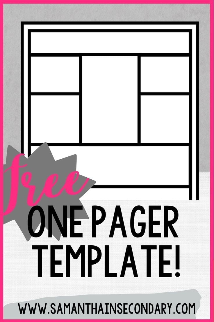 Printable One Pager Template Printable Templates Online By Paul Printable