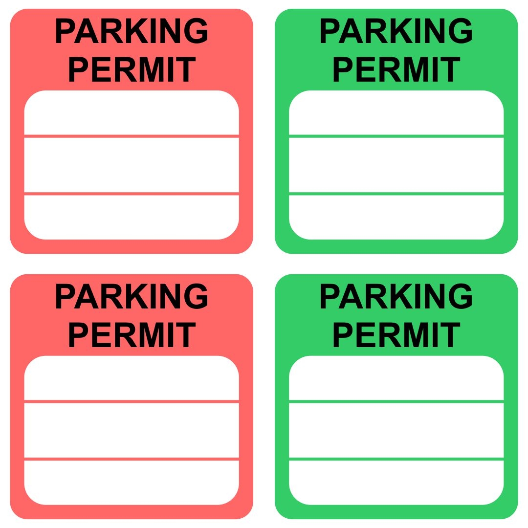 Printable Parking Permits