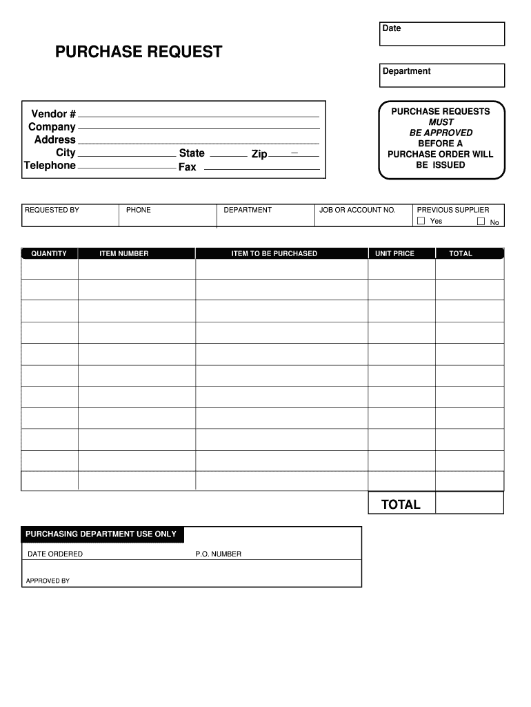 Printable Purchase Order Form Template Classles Democracy