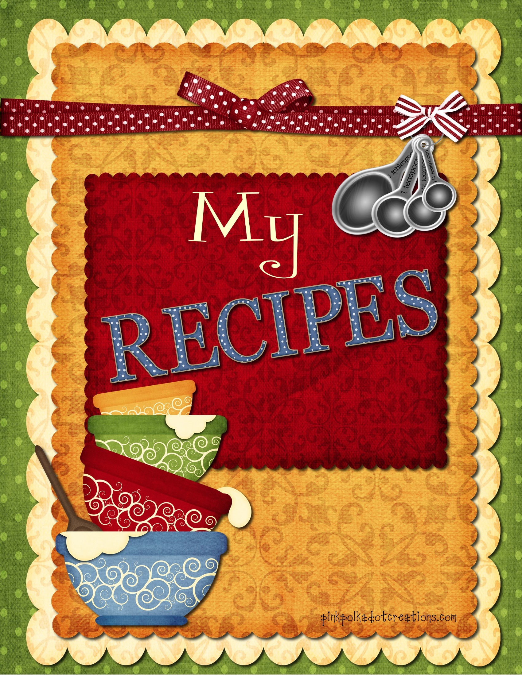 Blank Recipe Book Templates