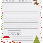 Printable Santa Letter Christmas Lettering Christmas Letter Template