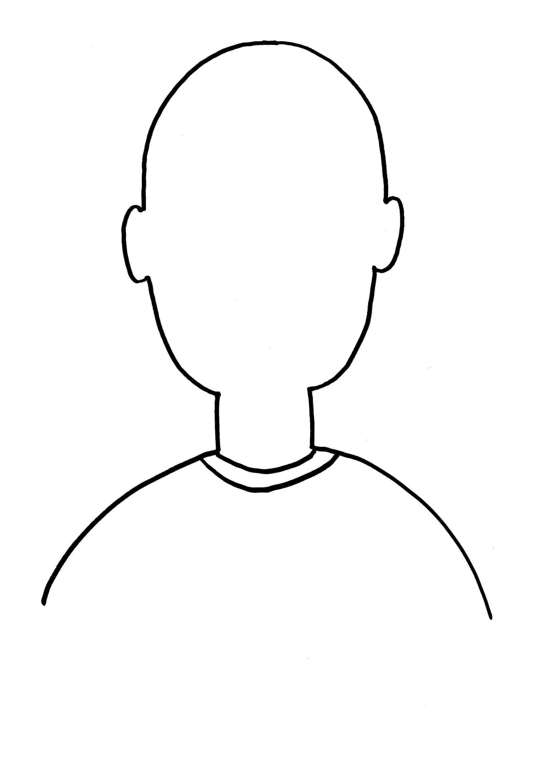 Printable Self Portrait Template Free Printable