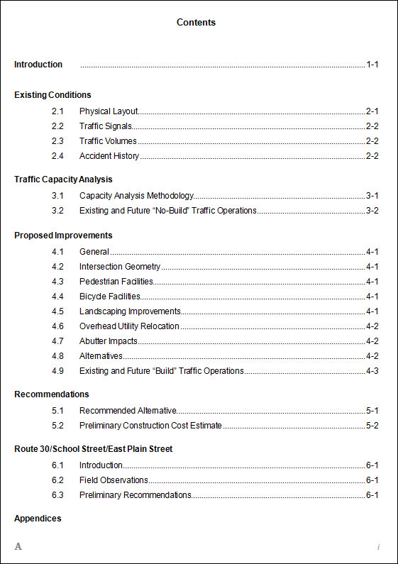 Blank Table Of Contents Templates