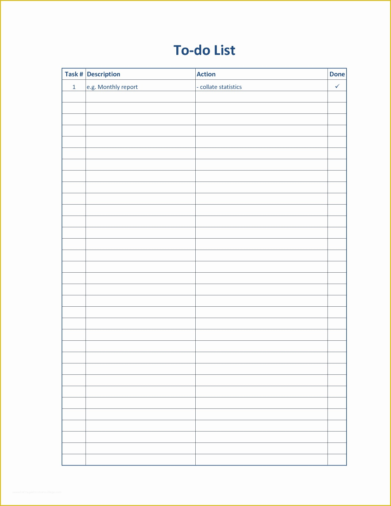 Printable Task List Pdf