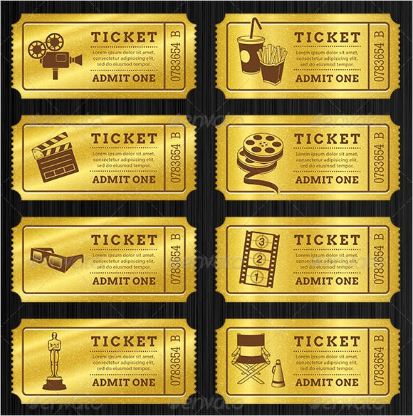 Editable Blank Ticket Templates