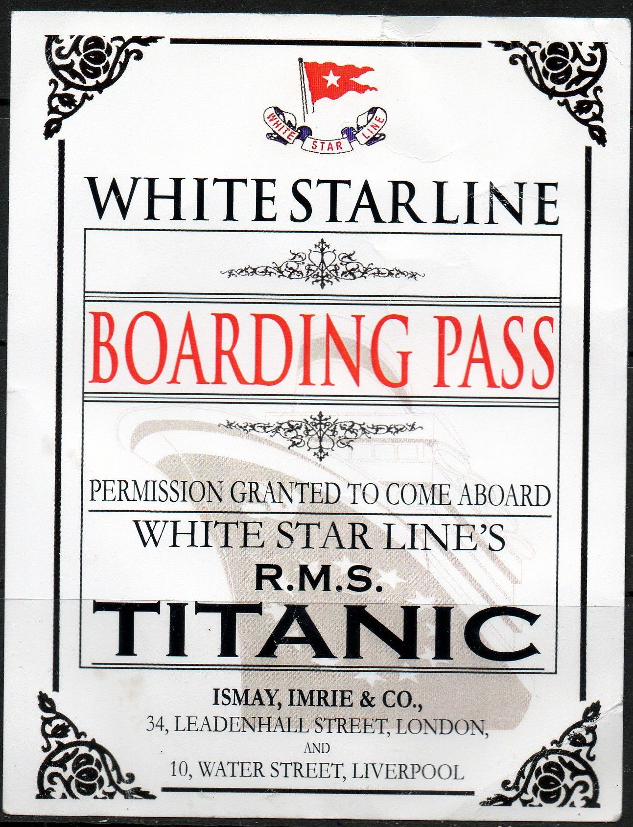 Printable Titanic Boarding Pass Template Printable Templates