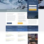 Profile A Free Website Template Flat Free Layout PSD