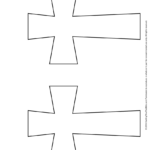 Puffy Cross Template Cross Printable Heart Shapes Template