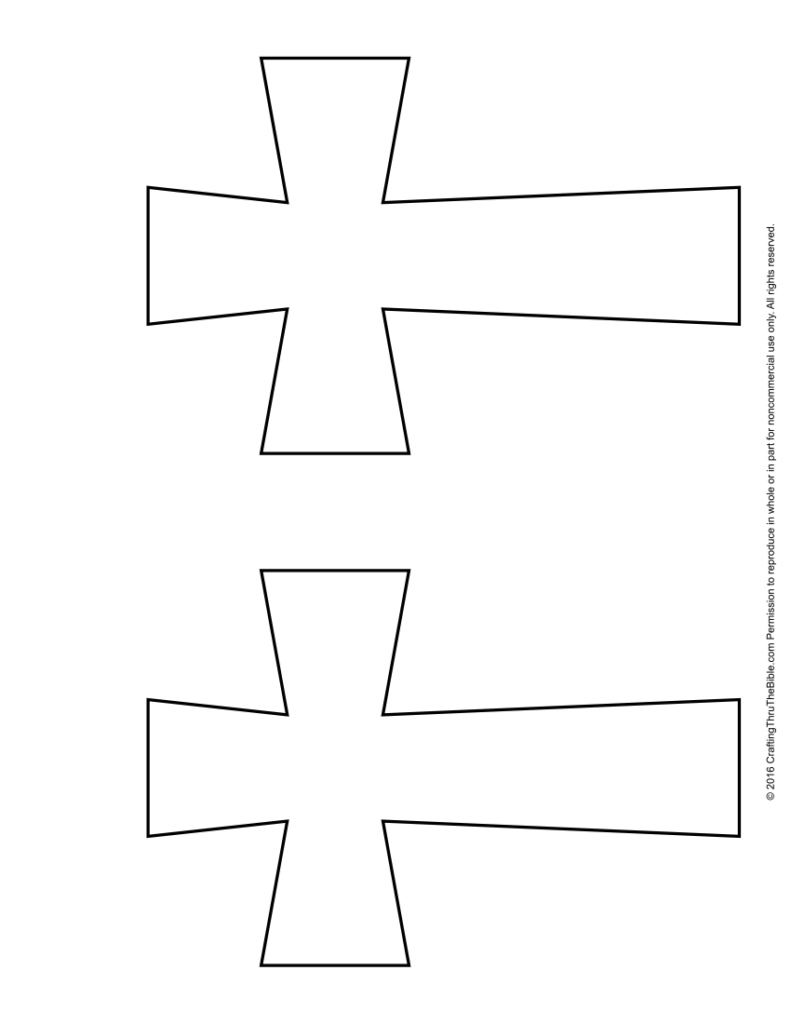 Puffy Cross Template Cross Printable Heart Shapes Template