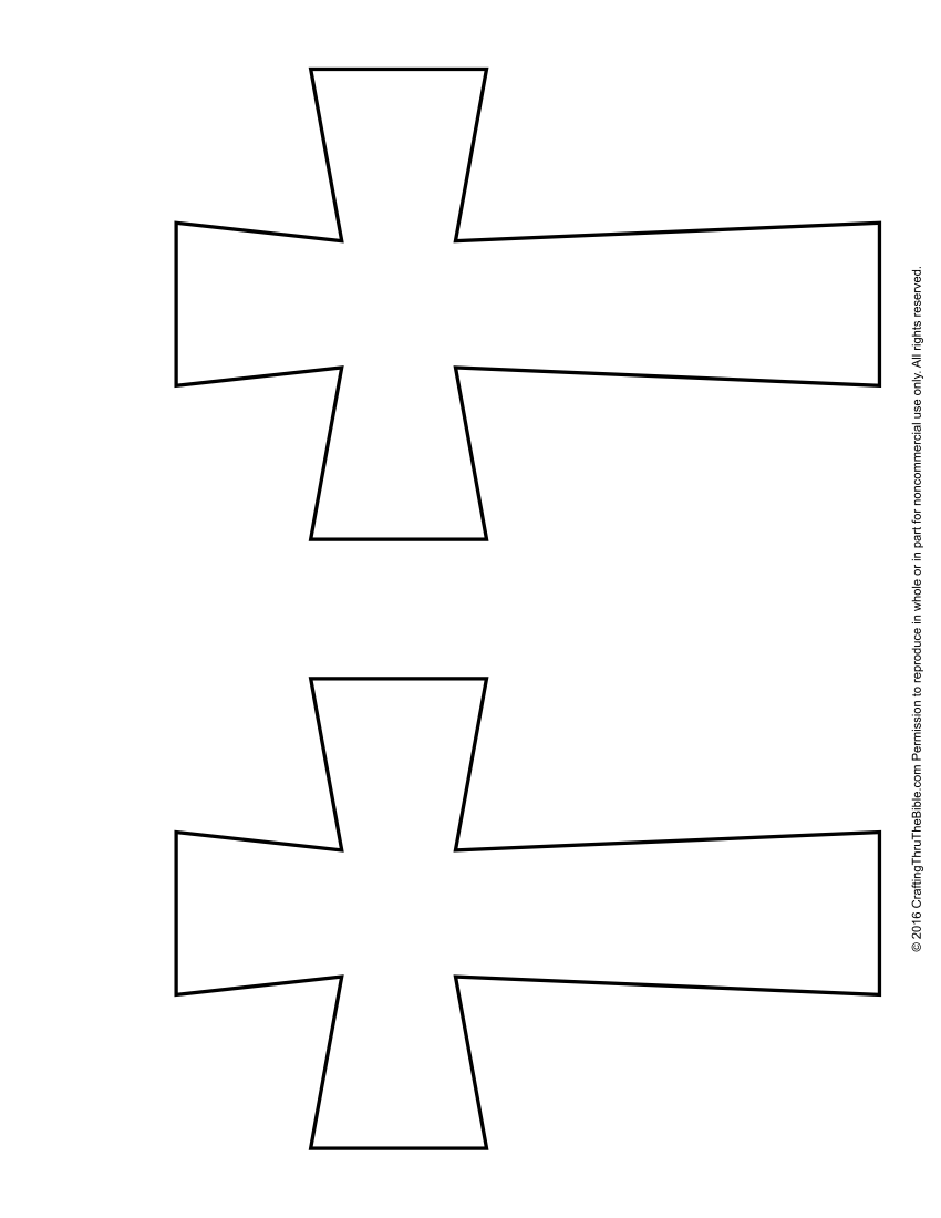 Puffy Cross Template Cross Printable Heart Shapes Template