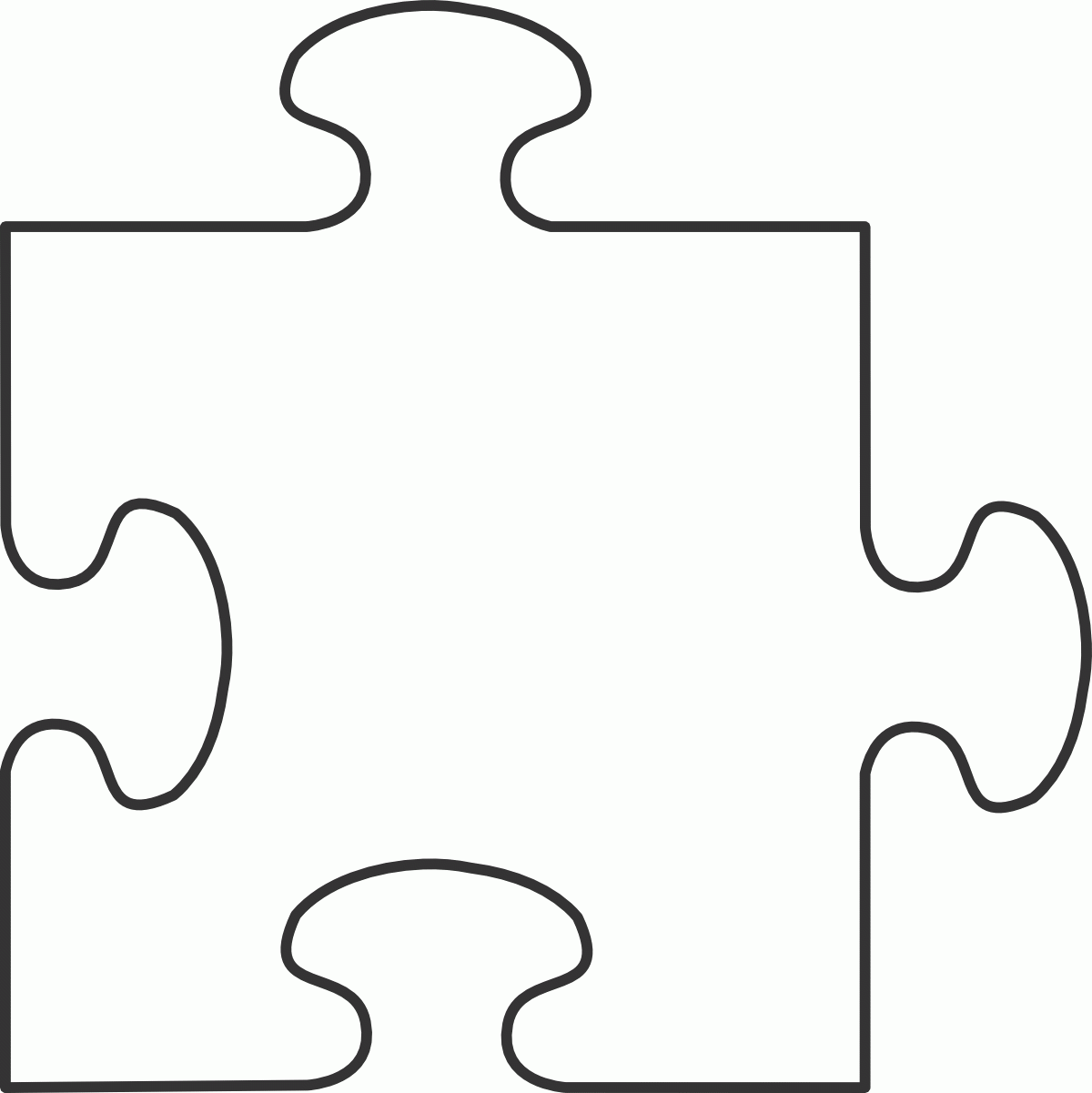 Blank Puzzle Pieces Templates
