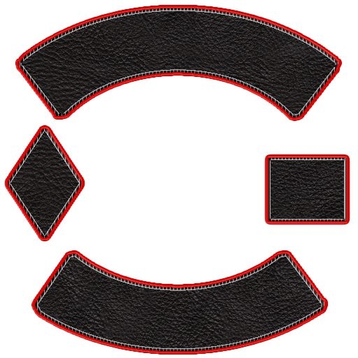 Blank Rocker Patch Templates