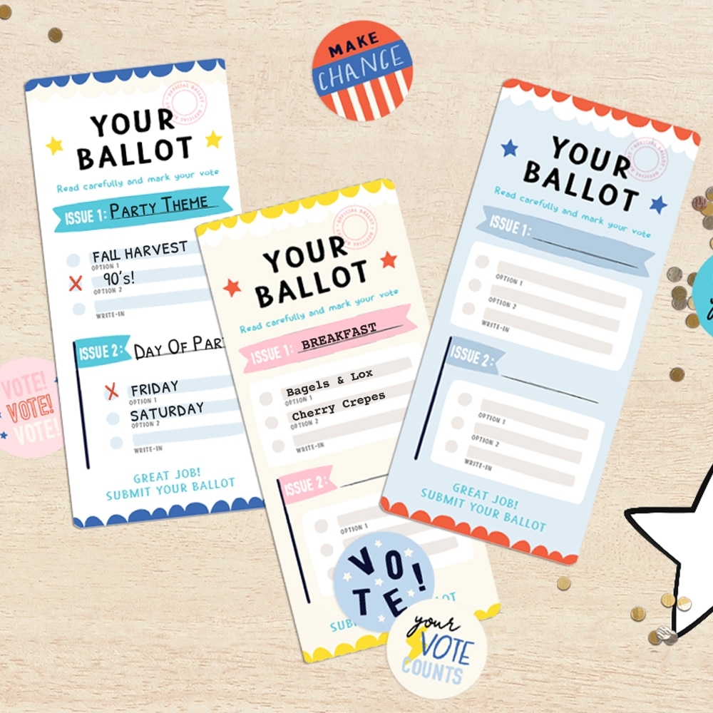 Blank Voting Ballot Templates