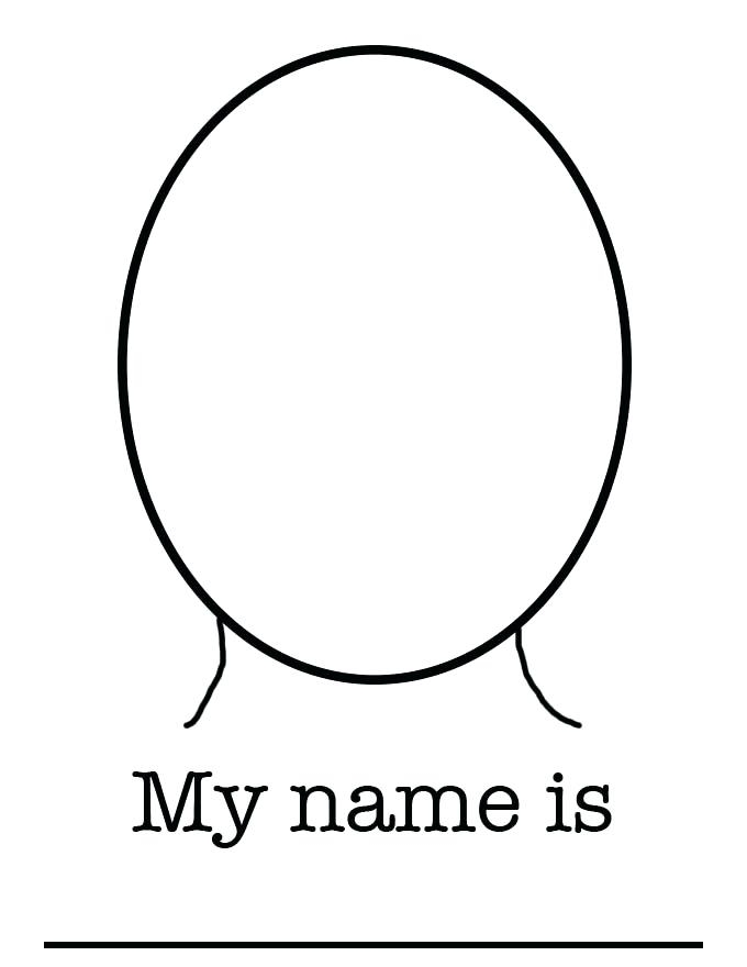 Blank Self Portrait Templates