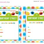 Sesame Street Invitation Free Printable Fill In The Blank Via W