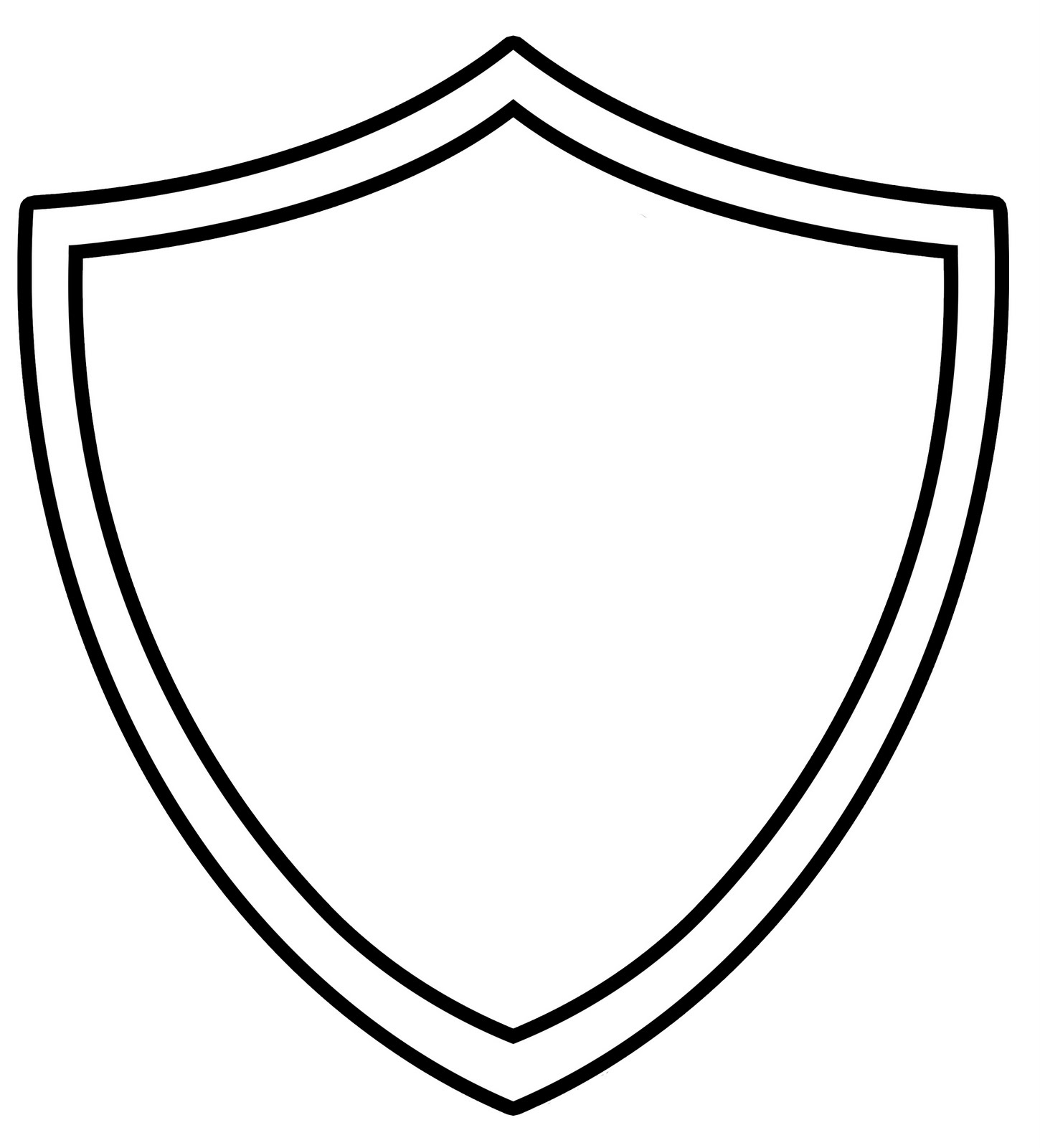 Blank Templates Of A Shield