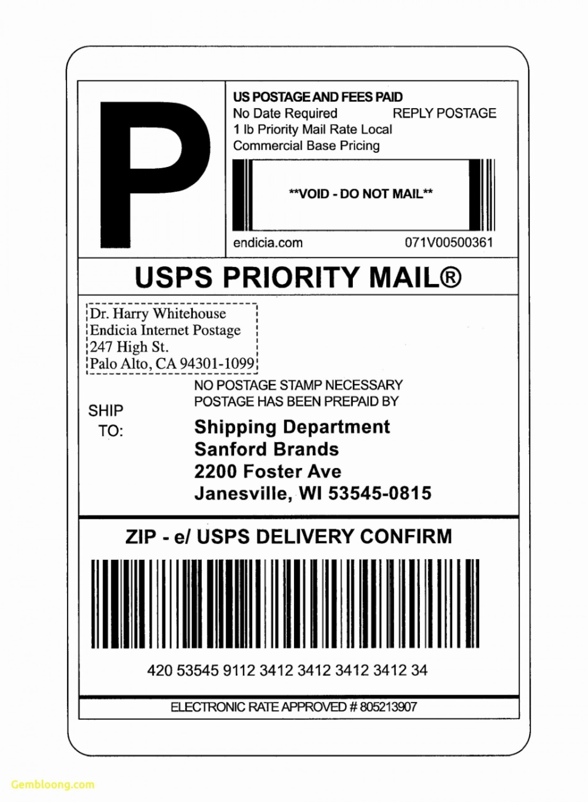Blank Amazon Shipping Label Templates