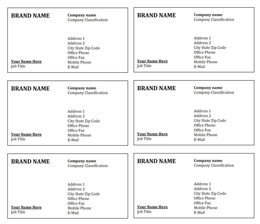 Simple Business Card OFFICETEMPLATES NET