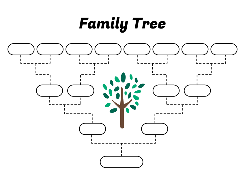 Simple Family Tree Template Free Family Tree Templates