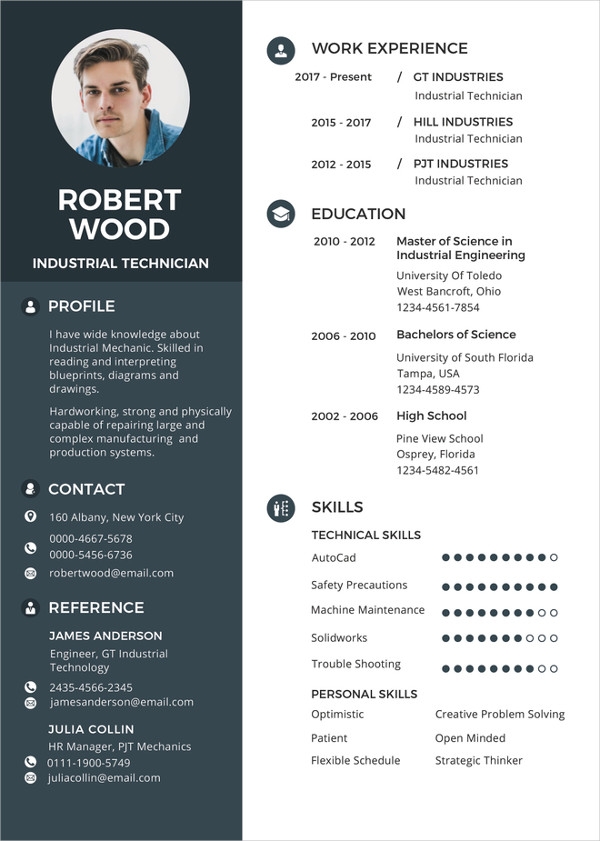 Simple Resume Template 47 Free Samples Examples Format Download
