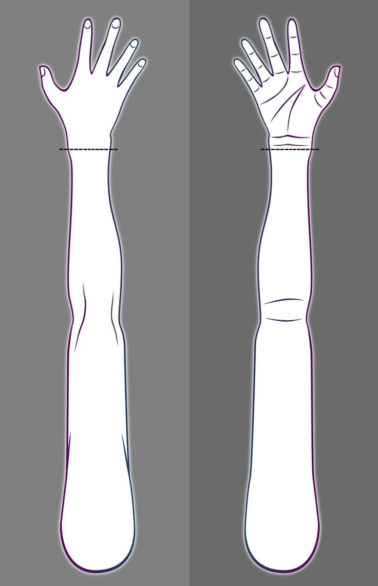 Blank Arm Sleeve Templates