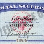 Social Security Card 2000 Hand Prop Room
