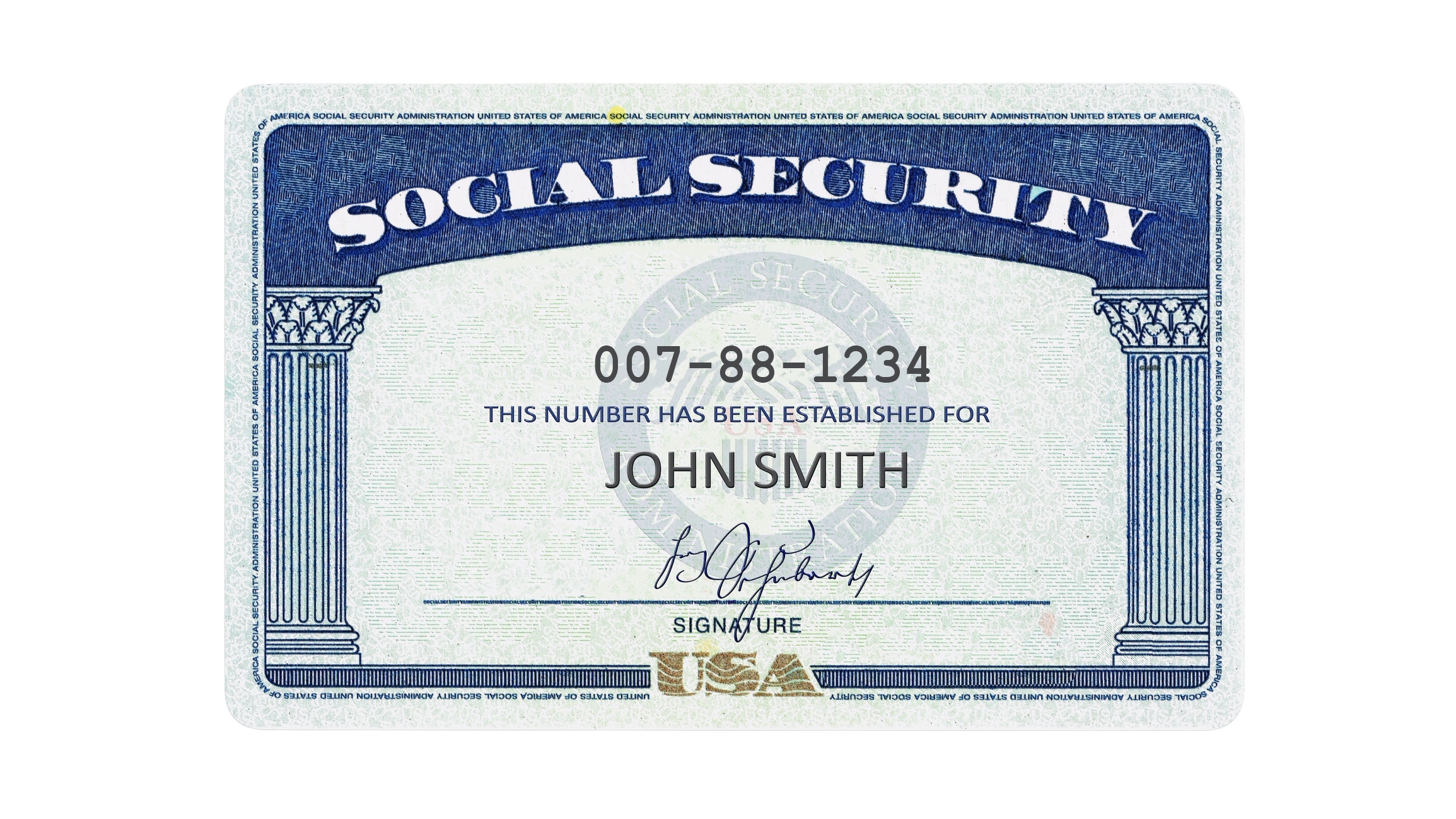 Blank Ssn Card Templates